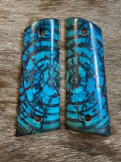 NEW NIGHTHAWK CUSTOM CROSS-CUT MAMMOTH IVORY 1911 GOV'T / COMMANDER GRIPS