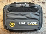 NEW NIGHTHAWK CUSTOM DOUBLE AGENT COMMANDER DOUBLE STACK 4.25