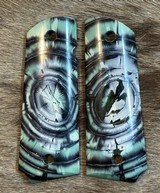 NEW NIGHTHAWK CUSTOM CROSS-CUT MAMMOTH IVORY 1911 GOV'T / COMMANDER GRIPS