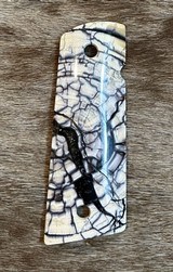 NEW NIGHTHAWK CUSTOM CROSS-CUT MAMMOTH IVORY 1911 GOV'T / COMMANDER GRIPS - 2 of 6