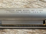 NEW FREEDOM ARMS MODEL 97 PREMIER GRADE 17HMR 7.5
