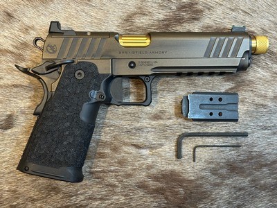 NEW NIGHTHAWK CUSTOM SHOP SPRINGFIELD GOV'T 1911 DS PRODIGY AOS 9MM HI CAP, THREADED BARRELLAYAWAY AVAILABLE