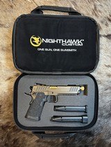 NEW NIGHTHAWK CUSTOM SHOP SPRINGFIELD GOV'T 1911 DS PRODIGY AOS 9MM HI CAP, THREADED BARREL - LAYAWAY AVAILABLE - 23 of 25