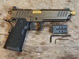 NEW NIGHTHAWK CUSTOM SHOP SPRINGFIELD GOV'T 1911 DS PRODIGY AOS 9MM HI CAP, THREADED BARREL - LAYAWAY AVAILABLE - 1 of 25