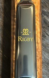NEW JOHN RIGBY BIG GAME DOUBLE SQUARE BRIDGE 416 RIGBY, MAUSER 98 MAGNUM, GRADE 9 WOOD, GOLD INLAY - LAYAWAY AVAILABLE - 20 of 25
