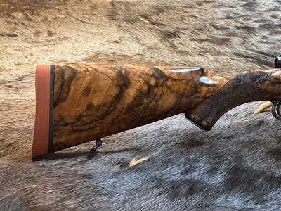 NEW JOHN RIGBY BIG GAME DOUBLE SQUARE BRIDGE 416 RIGBY, MAUSER 98 MAGNUM, GRADE 9 WOOD, GOLD INLAY - LAYAWAY AVAILABLE