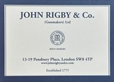 NEW JOHN RIGBY BIG GAME DOUBLE SQUARE BRIDGE 416 RIGBY, MAUSER 98 MAGNUM, GRADE 9 WOOD, GOLD INLAY - LAYAWAY AVAILABLE - 23 of 25
