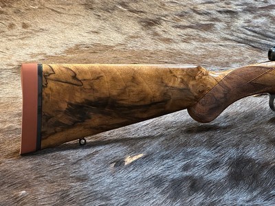 JOHN RIGBY OF LONDON, HIGHLAND STALKER 275 RIGBY (7x57), MAUSER 98 BARRELED ACTION GRADE 6 WOOD, CHECKERED BOLT, GOLD REAR SIGHT # - LAYAWAY AVAILABLE