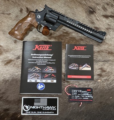 NEW NIGHTHAWK CUSTOM KORTH HUNTER 6-SHOT 44 REMINGTON MAGNUM 7.5