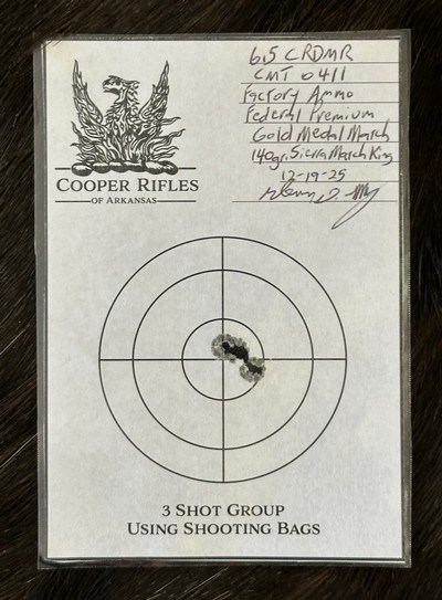 NEW COOPER NIGHTHAWK CUSTOM MONTANA HERITAGE 6.5 CREEDMOOR 22