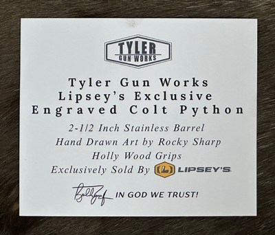 NEW COLT PYTHON 2.5