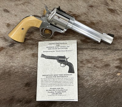 NEW FREEDOM ARMS MODEL 97 PREMIER GRADE 22LR 5.5
