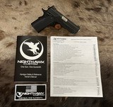 NEW NIGHTHAWK CUSTOM DOUBLE AGENT DOUBLE STACK 4.25