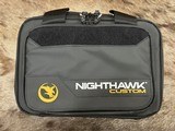 NEW NIGHTHAWK CUSTOM DOUBLE AGENT DOUBLE STACK 4.25