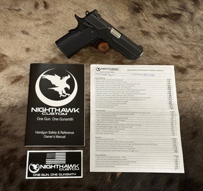 NEW NIGHTHAWK CUSTOM DOUBLE AGENT DOUBLE STACK 4.25
