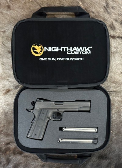 NEW NIGHTHAWK CUSTOM GRP GOV'T 1911 9MM, BATTLE-WORN STEEL FINISH - LAYAWAY AVAILABLE - Image 23 of 25