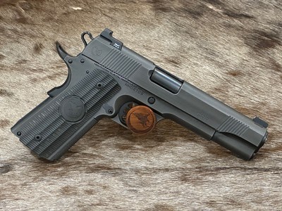 NEW NIGHTHAWK CUSTOM GRP GOV'T 1911 9MM, BATTLE-WORN STEEL FINISH - LAYAWAY AVAILABLE - Image 1 of 25