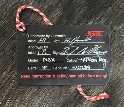 NEW KORTH MONGOOSE 44 REMINGTON MAGNUM 4