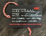NEW KORTH MONGOOSE CLASSIC SILVER 6-SHOT 357 MAG 5.25