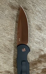 NEW NIGHTHAWK CUSTOM PROTECH TR3 DOUBLE STACK AUTOMATIC KNIFE COPPER ROSE GOLD - Image 11 of 19