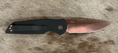 NEW NIGHTHAWK CUSTOM PROTECH TR3 DOUBLE STACK AUTOMATIC KNIFE COPPER ROSE GOLD - Image 7 of 19
