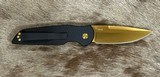 NEW NIGHTHAWK CUSTOM PROTECH TR3 DOUBLE STACK AUTOMATIC KNIFE TiN GOLD - Image 8 of 19