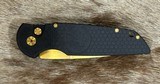 NEW NIGHTHAWK CUSTOM PROTECH TR3 DOUBLE STACK AUTOMATIC KNIFE TiN GOLD - Image 5 of 19