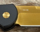 NEW NIGHTHAWK CUSTOM PROTECH TR3 DOUBLE STACK AUTOMATIC KNIFE TiN GOLD - Image 9 of 19