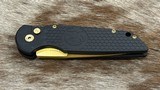 NEW NIGHTHAWK CUSTOM PROTECH TR3 DOUBLE STACK AUTOMATIC KNIFE TiN GOLD - Image 2 of 19