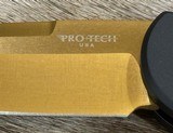 NEW NIGHTHAWK CUSTOM PROTECH TR3 DOUBLE STACK AUTOMATIC KNIFE TiN GOLD - Image 7 of 19