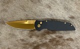 NEW NIGHTHAWK CUSTOM PROTECH TR3 DOUBLE STACK AUTOMATIC KNIFE TiN GOLD - Image 6 of 19