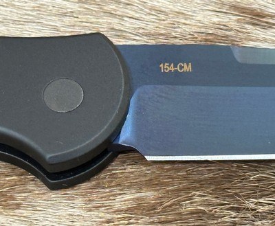 NEW NIGHTHAWK CUSTOM PROTECH TR3 DOUBLE STACK AUTOMATIC KNIFE SAPPHIRE BLUE - Image 10 of 20