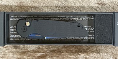 NEW NIGHTHAWK CUSTOM PROTECH TR3 DOUBLE STACK AUTOMATIC KNIFE SAPPHIRE BLUE - Image 14 of 20
