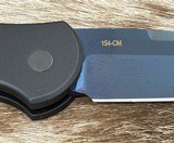 NEW NIGHTHAWK CUSTOM PROTECH TR3 DOUBLE STACK AUTOMATIC KNIFE SAPPHIRE BLUE - Image 10 of 20