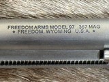 NEW CUSTOM FREEDOM ARMS MODEL 97 PREMIER GRADE 357 MAGNUM W/ DALL SHEEP HORN GRIPS - LAYAWAY AVAILABLE - Image 11 of 24