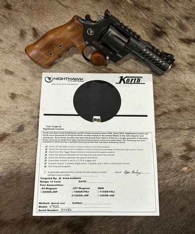 NEW KORTH NXS 8-SHOT 357 MAGNUM 4