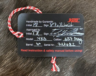 NEW KORTH NXS 8-SHOT 357 MAGNUM 4