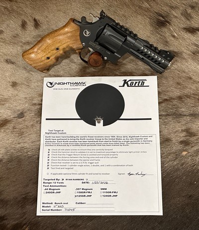 NEW KORTH NXS 8-SHOT 357 MAGNUM 4
