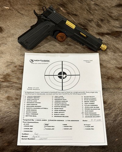 NEW NIGHTHAWK CUSTOM AGENT 2 GOV'T RECON 1911 9MM LUGER, 2 BARRELS, W/ UPGRADES - LAYAWAY AVAILABLE - Image 2 of 25