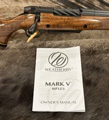 NEW WEATHERBY MARK V FRONTIER 375 H&H MAG, EXHIBITION WALNUT STOCK 24