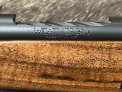 NEW WEATHERBY MARK V FRONTIER 375 H&H MAG, EXHIBITION WALNUT STOCK 24