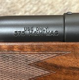 NEW WEATHERBY MARK V FRONTIER 375 H&H MAG, EXHIBITION WALNUT STOCK 24