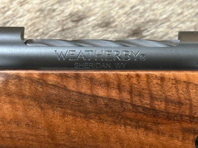 NEW WEATHERBY MARK V FRONTIER 375 H&H MAG, EXHIBITION WALNUT STOCK 24