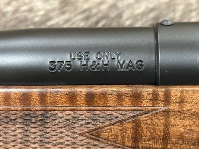 NEW WEATHERBY MARK V FRONTIER 375 H&H MAG, EXHIBITION WALNUT STOCK 24