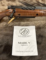 NEW WEATHERBY MARK V FRONTIER 375 H&H MAG, EXHIBITION WALNUT STOCK 24