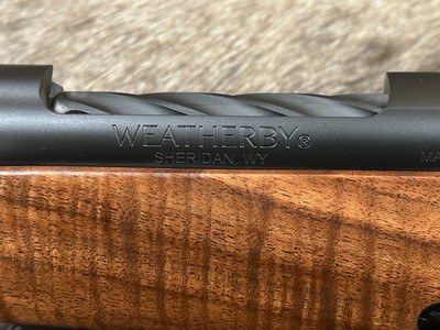 NEW WEATHERBY MARK V FRONTIER 375 H&H MAG, EXHIBITION WALNUT STOCK 24