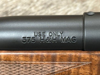 NEW WEATHERBY MARK V FRONTIER 375 H&H MAG, EXHIBITION WALNUT STOCK 24