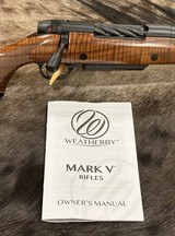 NEW WEATHERBY MARK V FRONTIER 375 H&H MAG, EXHIBITION WALNUT STOCK 24