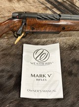 NEW WEATHERBY MARK V FRONTIER 375 H&H MAG, EXHIBITION WALNUT STOCK 24