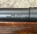 NEW WEATHERBY MARK V FRONTIER 375 H&H MAG, EXHIBITION WALNUT STOCK 24